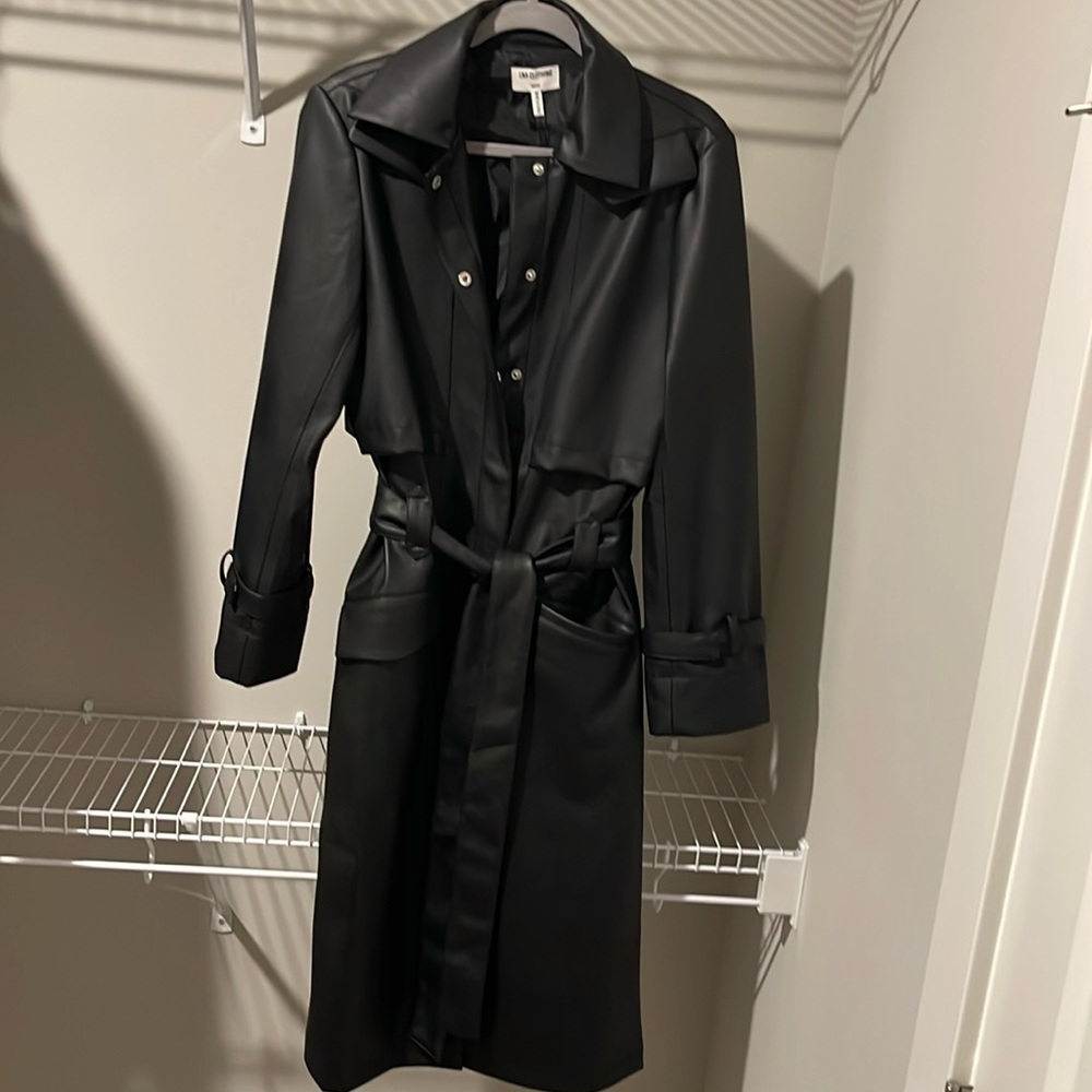 LNA Koa Belted Vegan Trench Coat